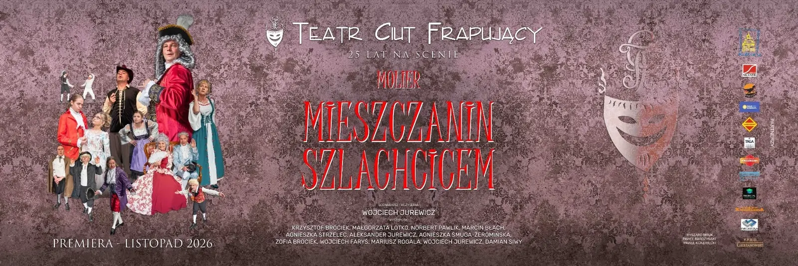 Mieszczanin szlachcicem Moliera, premiera w listopadzie 2026, Teatr Ciut Frapujący